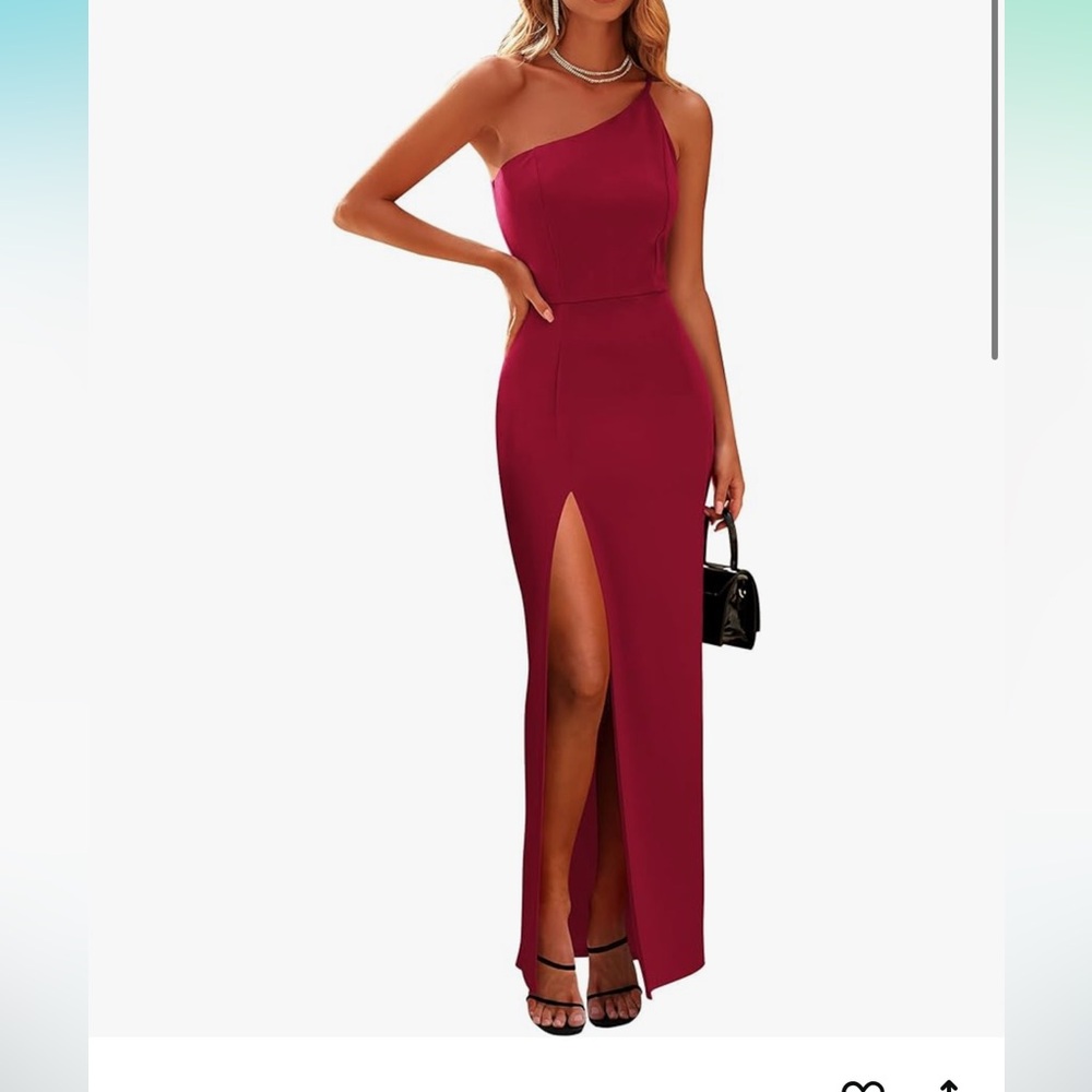 Red long dress